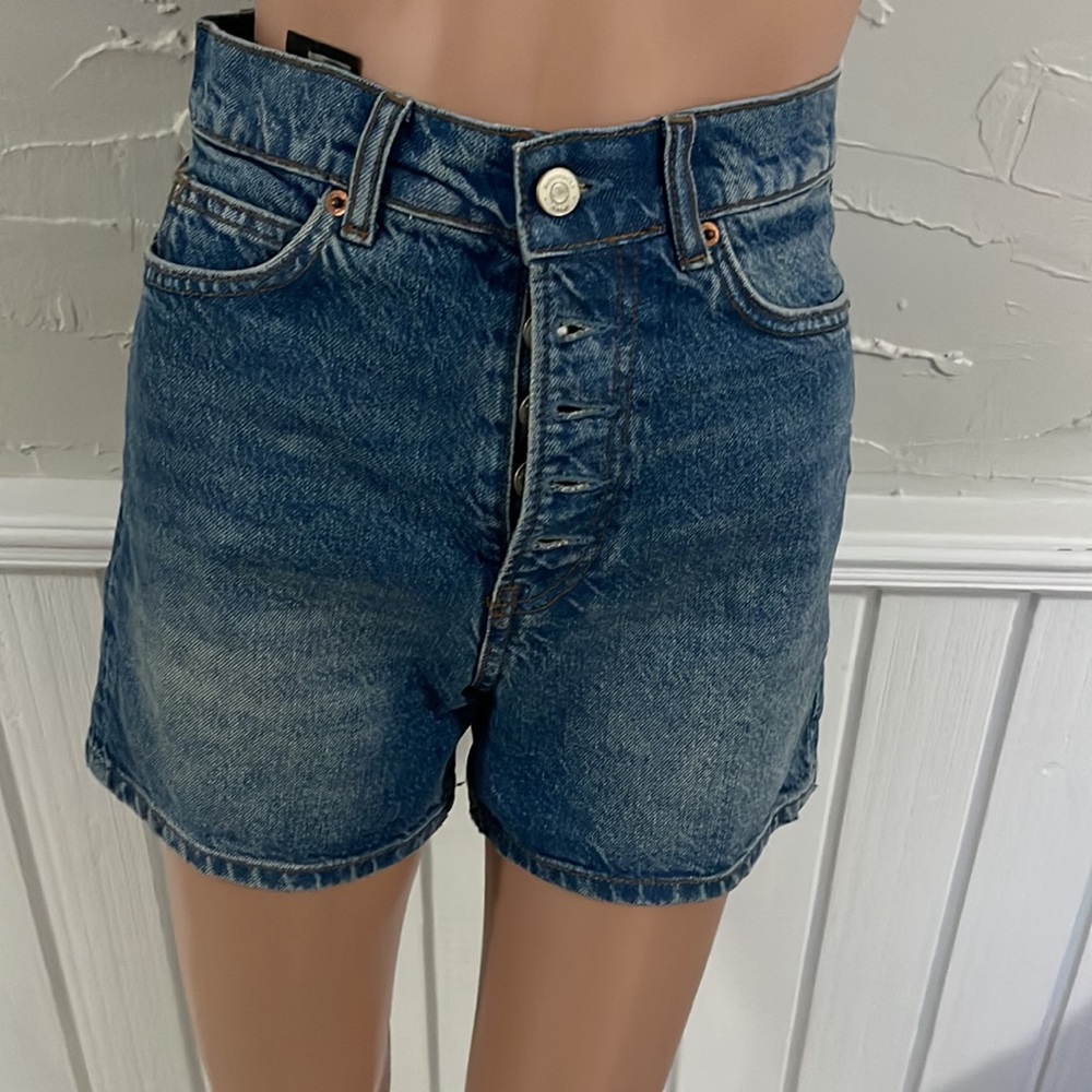 Reformation Blue Jean Shorts